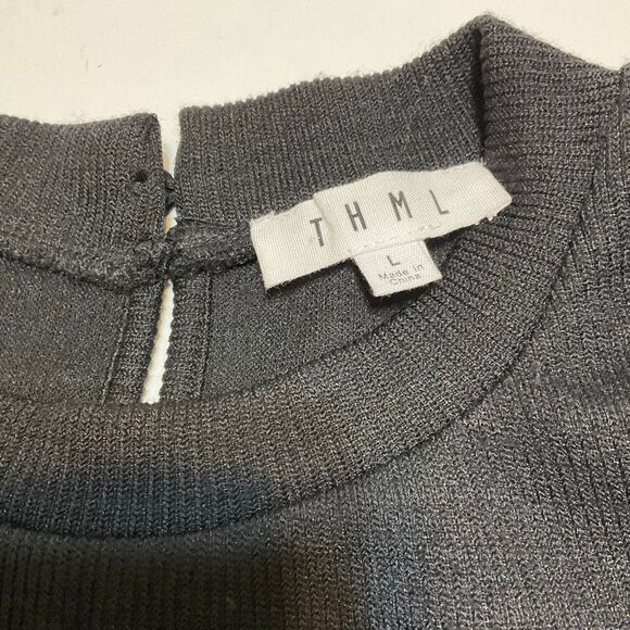 THML James Crochet Short Puff Sleeve Top. Size Large. Anthro. Grandmacore - Picture 8 of 12